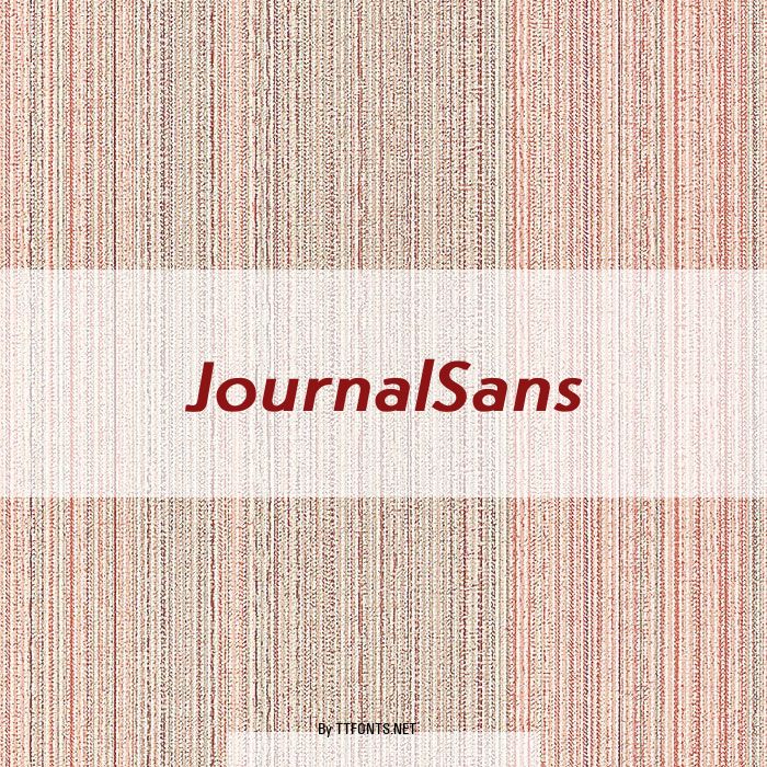 JournalSans example