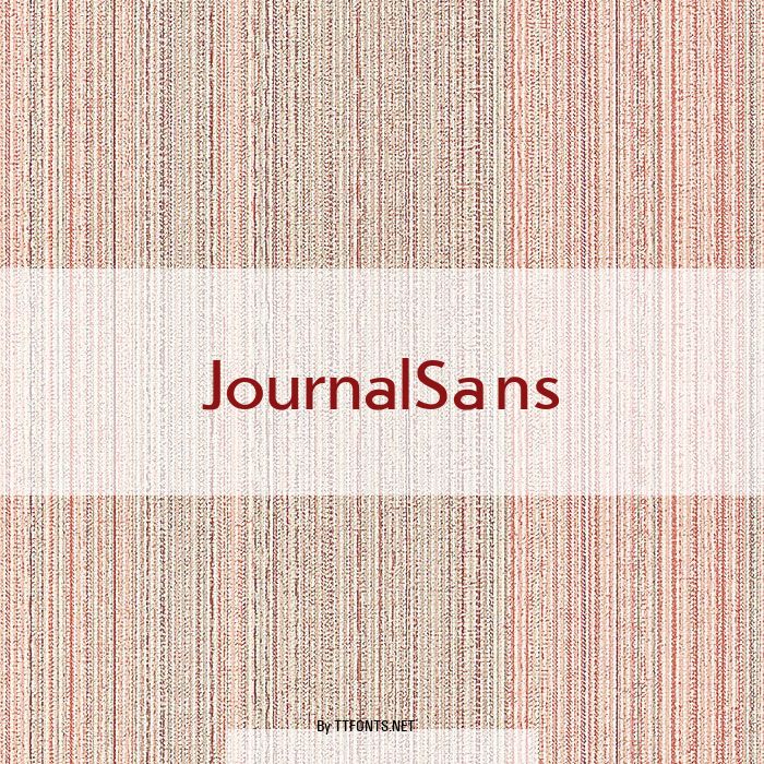 JournalSans example