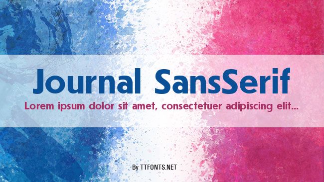 Journal SansSerif example