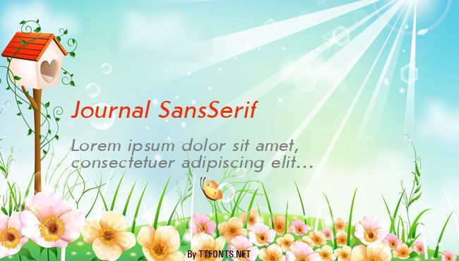 Journal SansSerif example