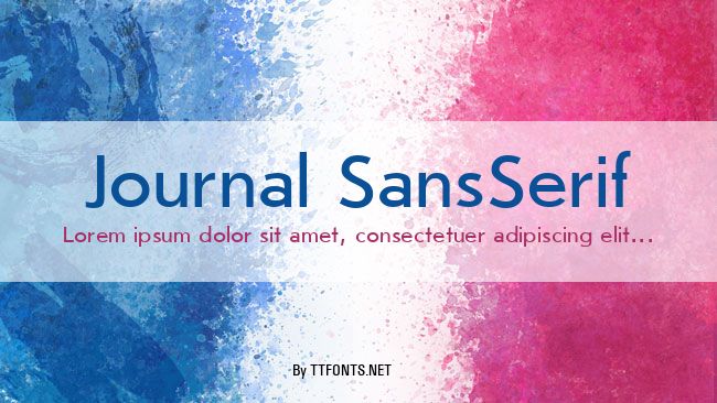 Journal SansSerif example