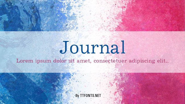 Journal example