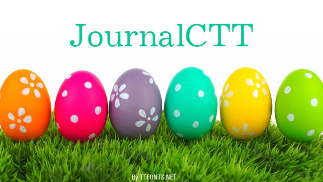 JournalCTT example