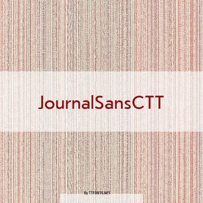 JournalSansCTT example