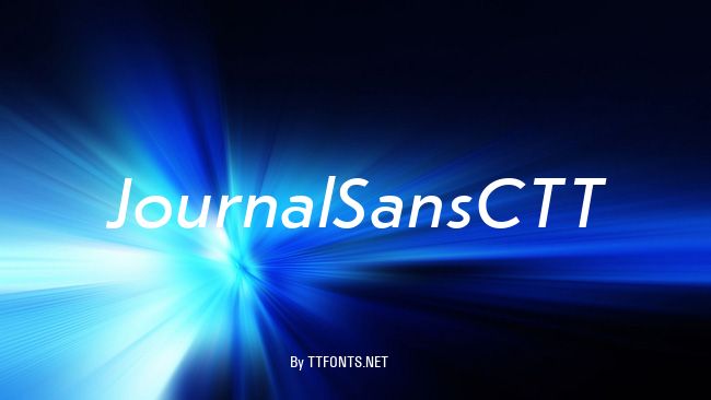 JournalSansCTT example