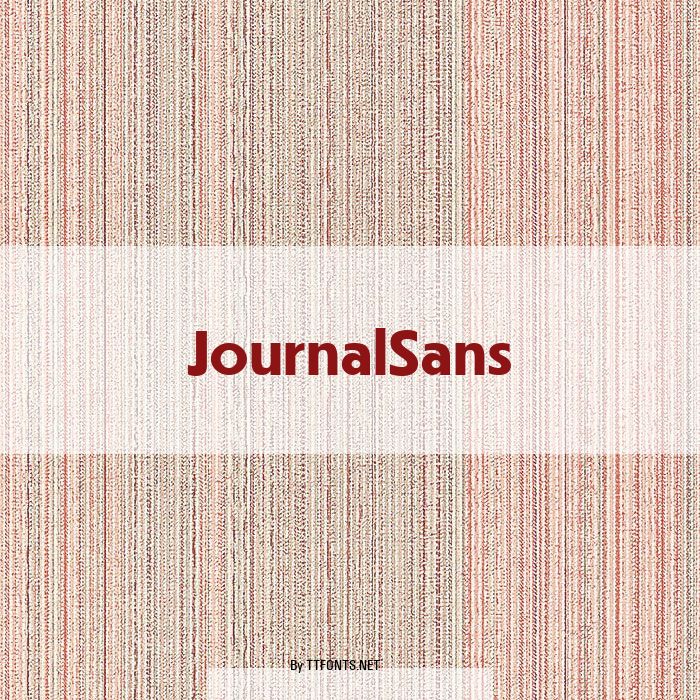 JournalSans example