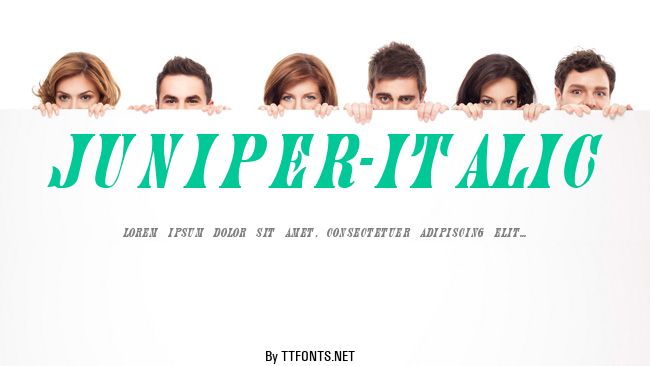 Juniper-Italic example
