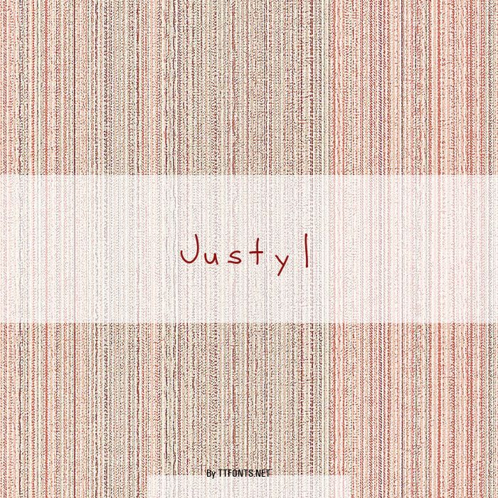 Justy1 example