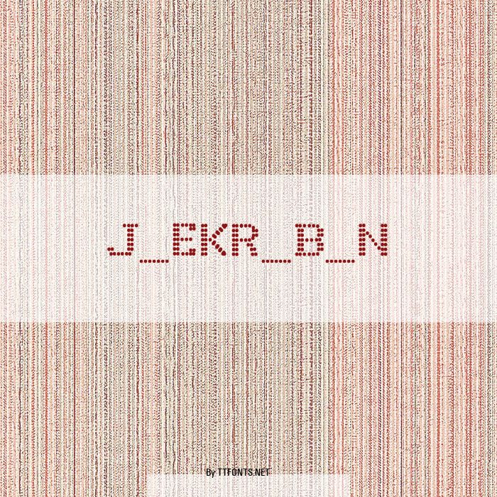 J_EKR_B_N example