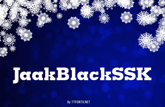 JaakBlackSSK example