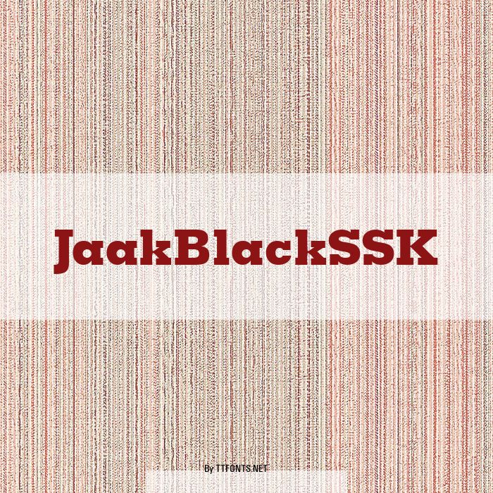 JaakBlackSSK example