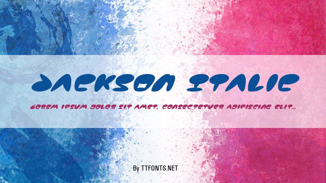 Jackson Italic example