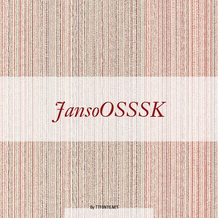 JansoOSSSK example