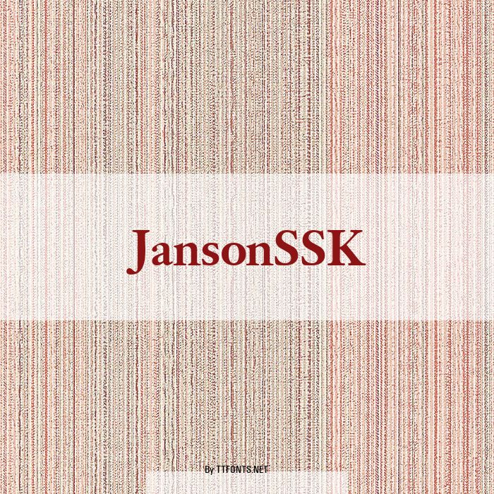 JansonSSK example