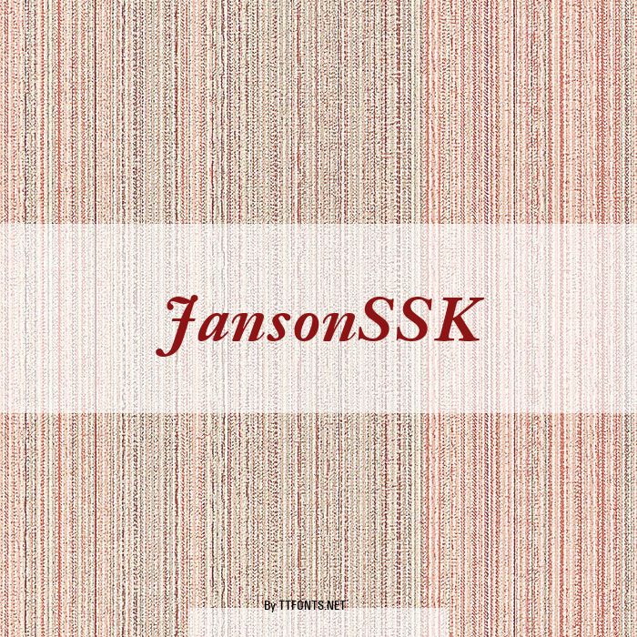 JansonSSK example