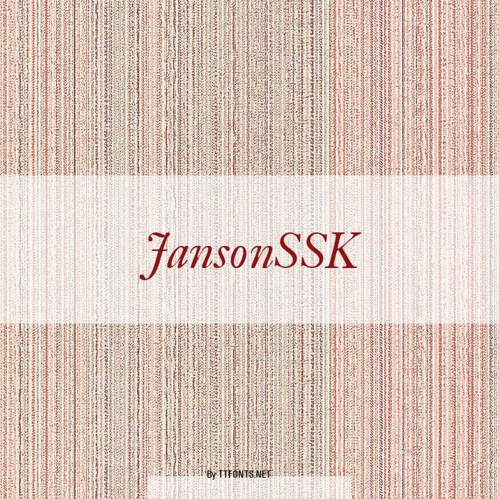 JansonSSK example