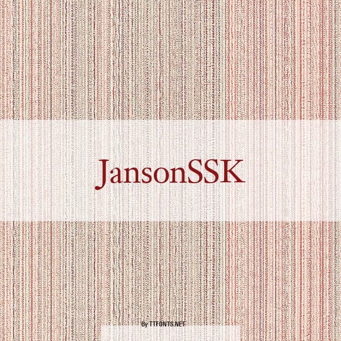 JansonSSK example