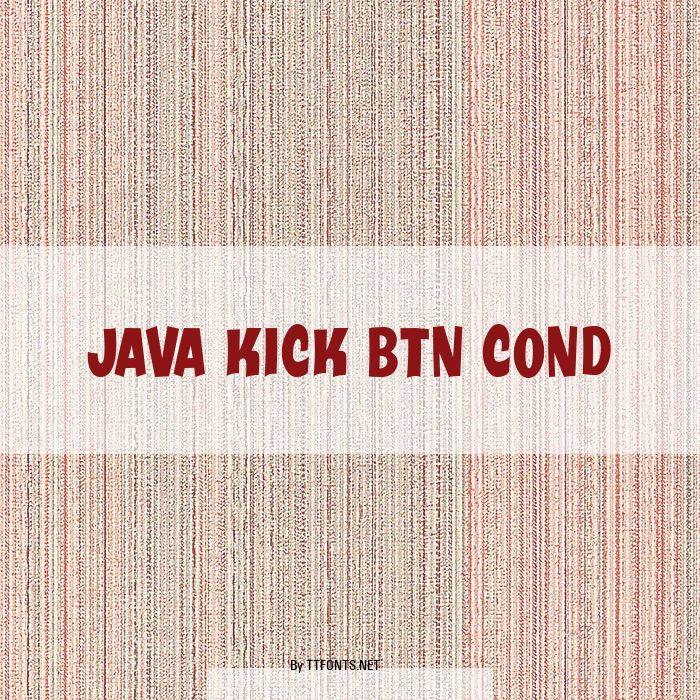 Java Kick BTN Cond example