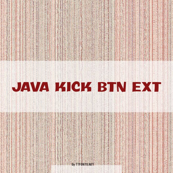 Java Kick BTN Ext example