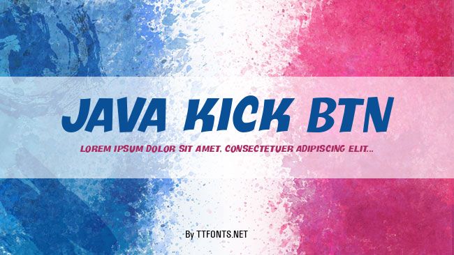 Java Kick BTN example