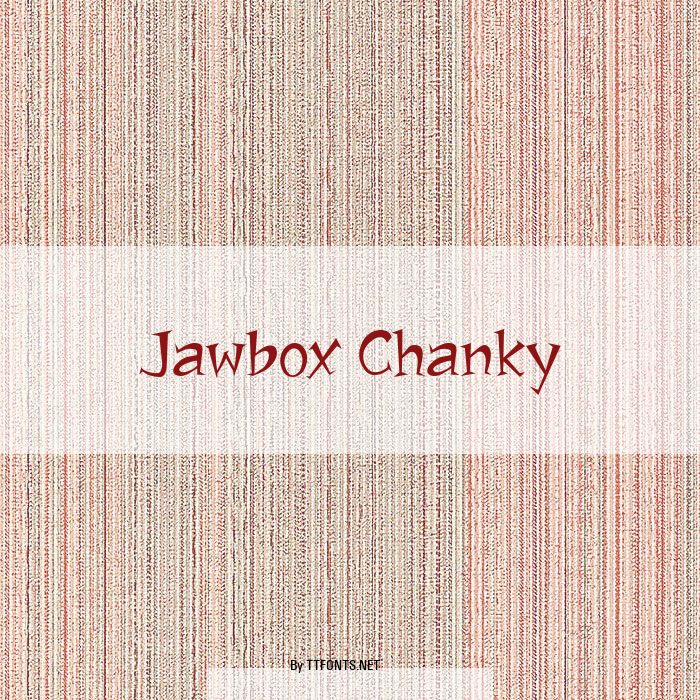 Jawbox Chanky example