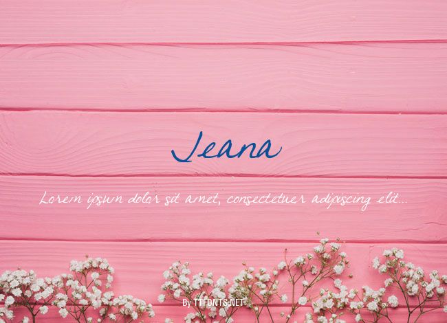 Jeana example