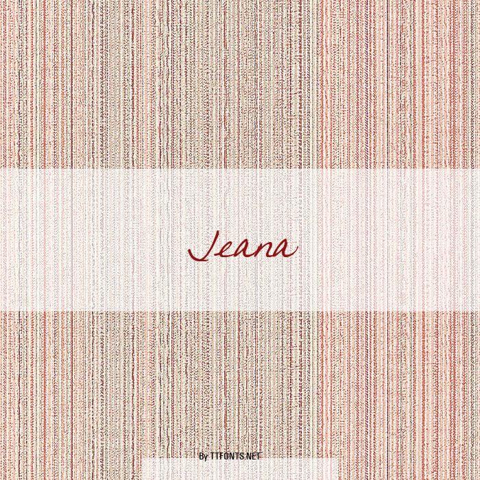 Jeana example