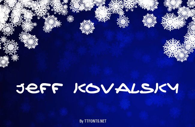 Jeff Kovalsky example