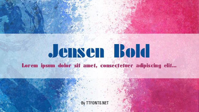 Jensen Bold example