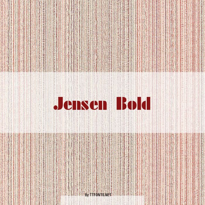 Jensen Bold example