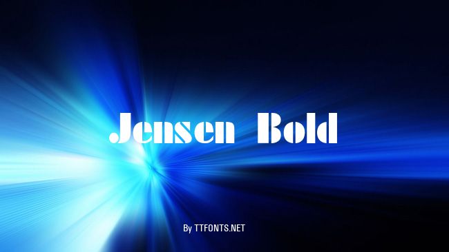 Jensen Bold example