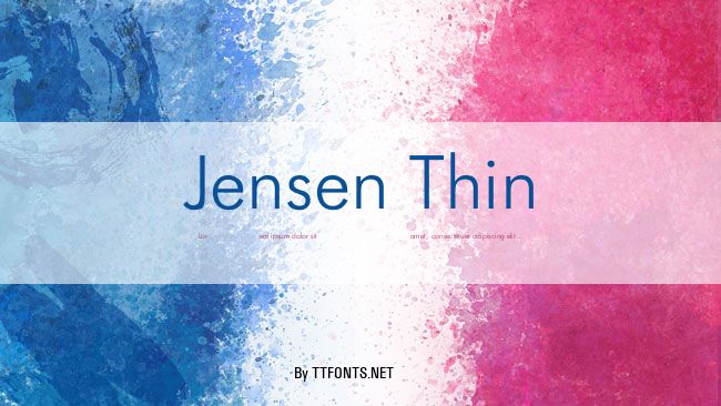 Jensen Thin example