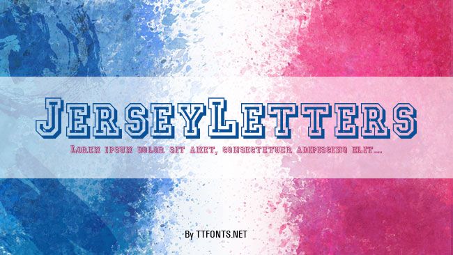 JerseyLetters example
