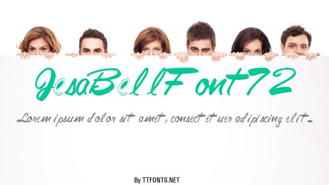 JesaBellFont72 example
