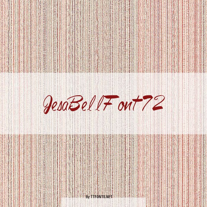 JesaBellFont72 example