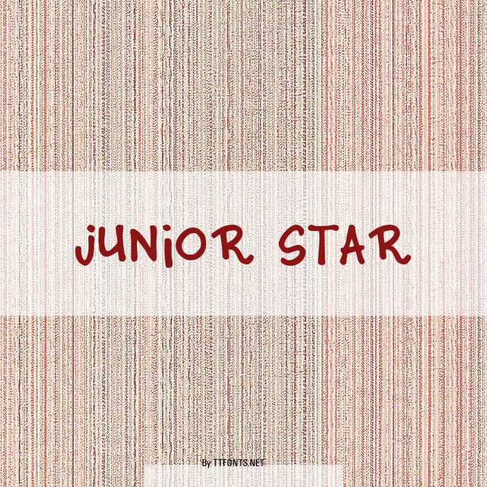 Junior Star example