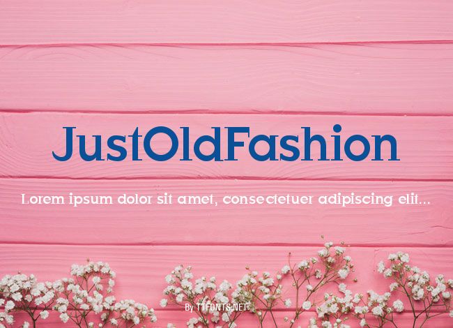 JustOldFashion example