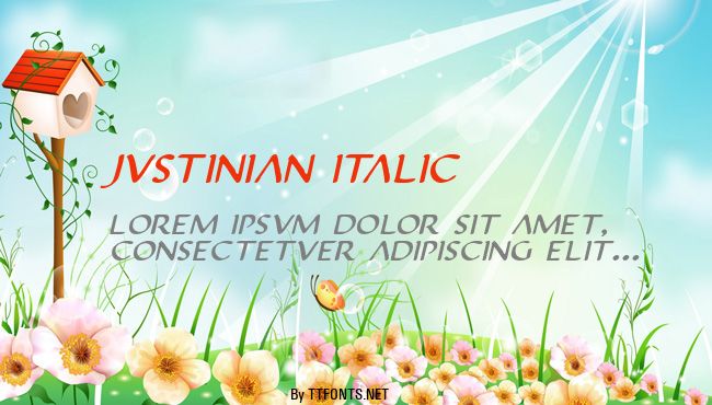 Justinian Italic example