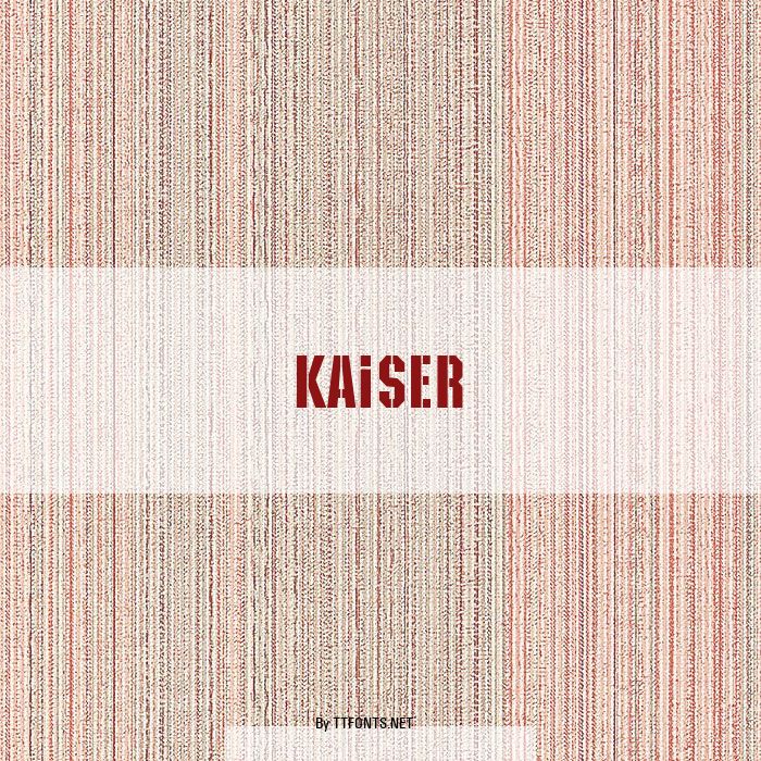 Kaiser example