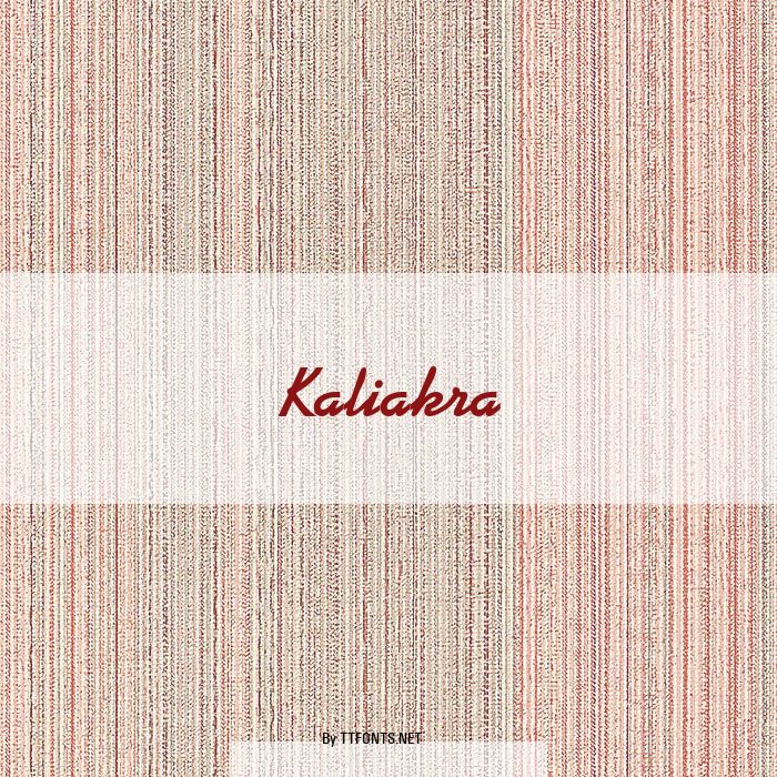 Kaliakra example