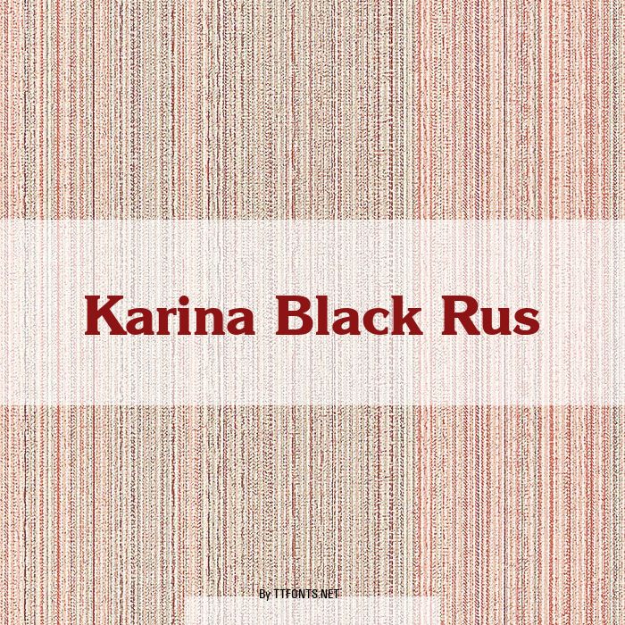 Karina Black Rus example