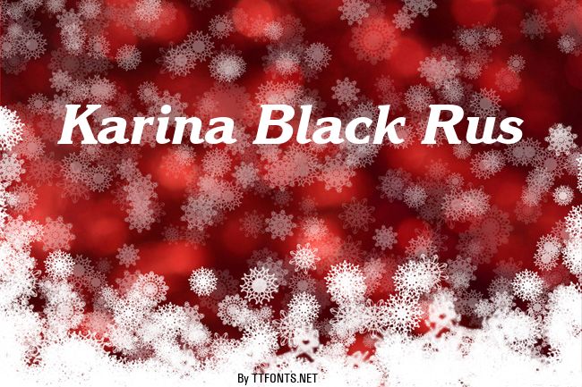 Karina Black Rus example