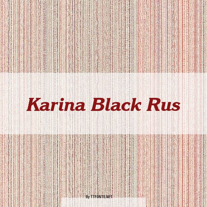 Karina Black Rus example