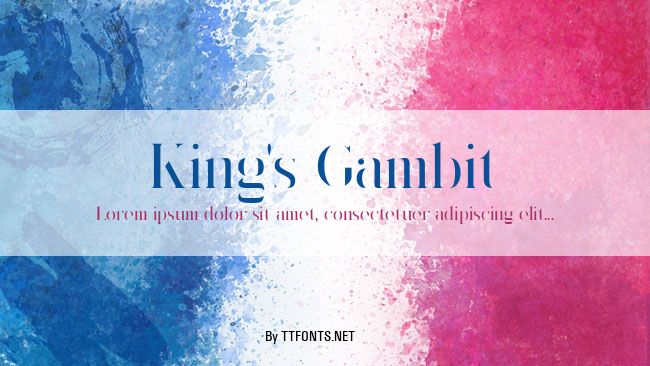 King's Gambit example