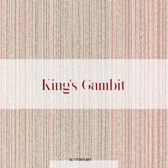 King's Gambit example