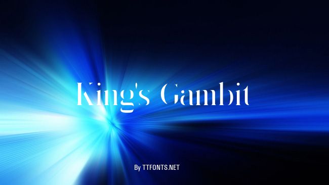 King's Gambit example