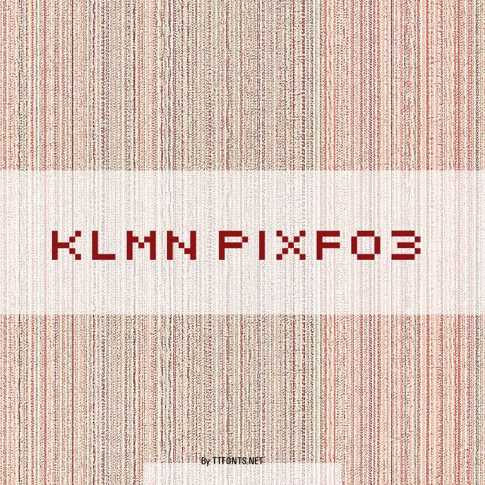 KLMN PixF03 example