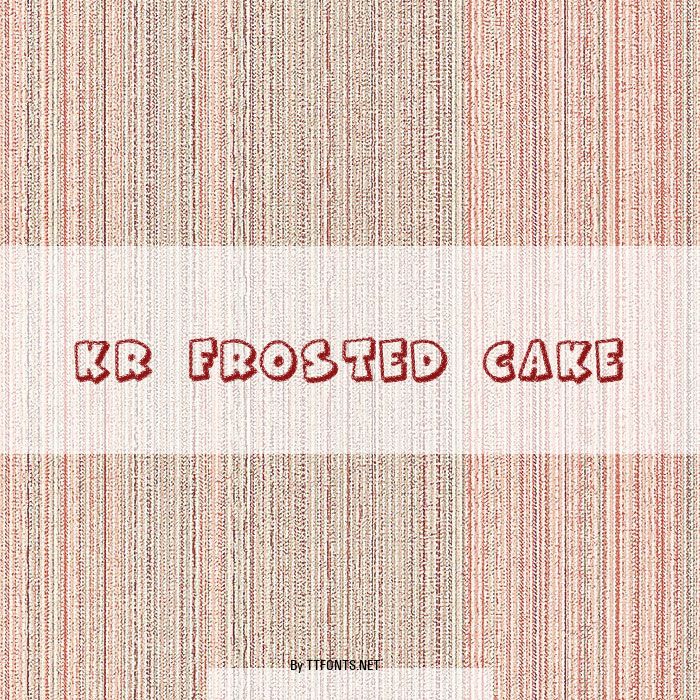 KR Frosted Cake example