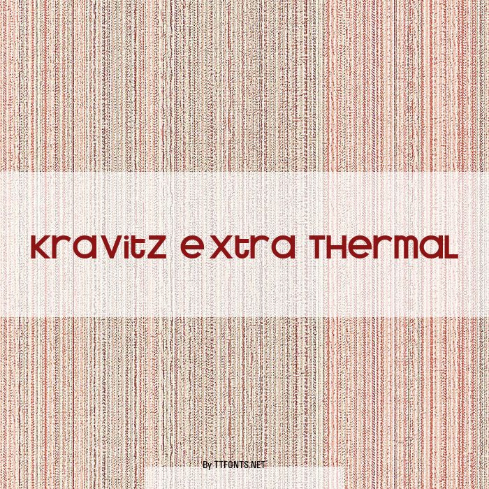 Kravitz Extra Thermal example