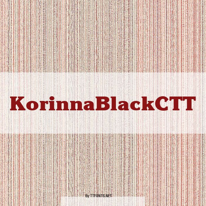 KorinnaBlackCTT example